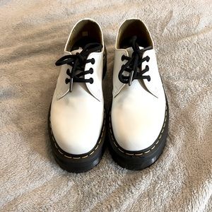 Dr.Martens White 1461 Quads